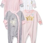 Gerber Baby Girls' 4 Pack Sleep 'N Play Footie